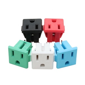 USA JPN loại công nghiệp cắm với 125V <span class=keywords><strong>15A</strong></span> Ổ cắm điện Bảng điều chỉnh núi AC Outlet PVC 3 pin tầng ổ cắm đuôi chế biến - Product Image 1