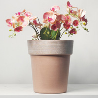 Samit Rétro Roman En Pot Succulent Rose Vert Plante Épais Vert Lierre En Plastique Pot De Fleur