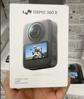 Caméra d'action originale Osmo 360 II 360 Standard Combo 8K avec écran de 2,0 pouces, 2150 mAh, WiFi 6, étanche à 10 m, 120 MP, prise de vue panoramique de nuit
