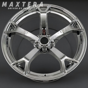 Ruedas ligeras forjadas de 5 radios personalizadas para <span class=keywords><strong>Nissan</strong></span> 350Z <span class=keywords><strong>370Z</strong></span> <span class=keywords><strong>Gtr</strong></span> Infiniti Q50 G37 5x114,3 Monoblock Chrome <span class=keywords><strong>Nismo</strong></span> V1 llantas de aleación - Product Image 3