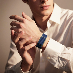 สายรัดข้อมือไนลอนสีดำแบบขายส่งสำหรับ Polar Loop ขนาด 24 มม. สายรัดแบบยืดหยุ่นสำหรับเล่นกีฬา พร้อมแถบตีนตุ๊กแกแบบ Hook and Loop สายรัดข้อมือสำรอง - Product Image 6