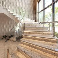 Garde-corps en verre de sécurité pour escalier incurvé sur mesure
