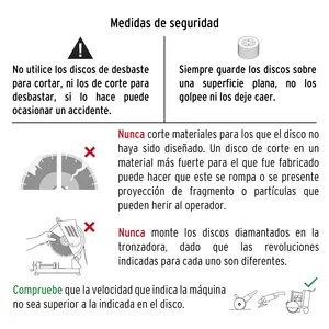 Master con 4 unità 14 'x 2.8mm disco diamantato, mattone di taglio e calcestruzzo - Product Image 3