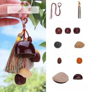 Wholesale Handmade Natural Fruit Shell <b>Wind</b> <b>Chime</b> Keychain Pendant For Bohemian Car Hanging Ornament - Product Image 4