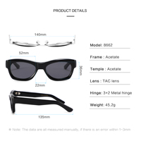 Nouvelle Arrivée Lunettes de Soleil Rétro Unisexe en Acétate Massif Poli avec Monture Épaisse, Protection UV400 et Verres Polarisés pour Usage Quotidien