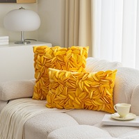 Nouvelle conception de coussin décoratif imprimé en 3D avec des fleurs, en velours de haute qualité, avec des pétales vifs, pour la maison, l'hôtel, décoration