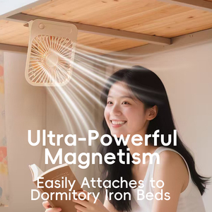 Mini Ventilador Magnético Portátil, Batería Recargable de 1200 mAh, 4 Velocidades Ajustables, Ventilador de Escritorio para Espacios Pequeños, Refrigeración Personal Diaria - Product Image 6