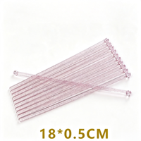 Bâtonnets mélangeurs en plastique pour cocktails, café et boissons, 8 pouces, blancs, noirs, oranges, rouges, pour bars et fêtes, vente en gros