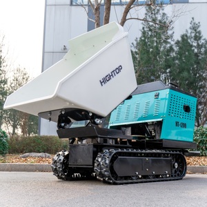 Mini-dumper chenillé économique avec pompe PLC pour le transport de fruits en verger, capacité de charge de 1200 kg, alimenté à l'essence - Product Image 4