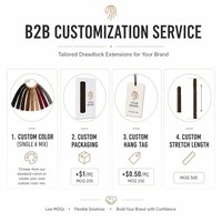 Estensioni Dreadlock Boho in Fibra Sintetica ad Alta Temperatura con Estremità Ricci, Dreads per Ciocca, Colori Misti Multipli, Capelli Boho Locs per Donne