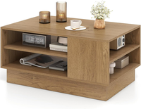Table basse transformable en bois écologique SUNWOODD EXPO, moderne, facile à nettoyer, pour salon, meubles de maison