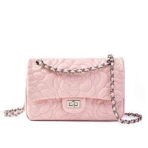Nuevo Bolso Bandolera de Hombro de Estilo Elegante, Hecho con Cuero Genuino de Cabra Alpina, con Textura de Diamante, para Mujer - Product Image 6
