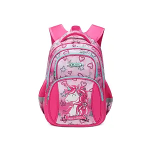 Mei red love unicorn nuovo prodotto borse da scuola di vendita calde borse da scuola per ragazze zaini da scuola per bambini