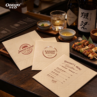 Serviettes jetables imprimées avec logo, serviettes japonaises Izakaya, serviettes en papier pour les exploitants de bars Izakaya