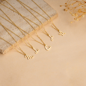 Mỏng Dòng Nghệ Thuật Bảng Chữ Cái Vòng Cổ Tối Giản Tùy Chỉnh Thư Mặt Dây Chuyền Đồng Thau Chuỗi Cho Phụ Nữ Thời Trang - Product Image 1