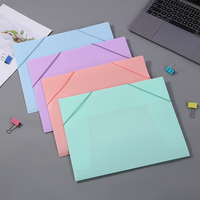 Carpeta de Archivo de Documentos A4 de PP con Cierre de Banda Elástica, Bolsa de Archivo de Papel Impermeable, Organizador de Papelería para Oficina y Escuela