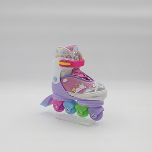 Patins à <span class=keywords><strong>glace</strong></span> bleus réglables avec roues lumineuses <span class=keywords><strong>pour</strong></span> débutants, dimensions réglables, patins <span class=keywords><strong>pour</strong></span> enfants, tout-petits, garçons, filles - Product Image 4