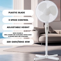 Ventilateur sur Pied Électrique Économique en Promotion, Puissant avec Circulation d'Air, 16 Pouces 45W