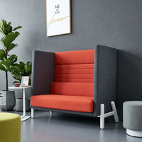 Canapé de réunion insonorisé pour bureau, personnalisable, modulaire, en tissu, canapé de réunion moderne, pod de réunion