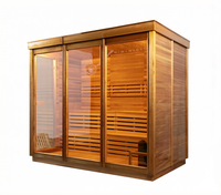 Sauna extérieur de grande taille, imperméable, en bois de cèdre rouge, pour la maison