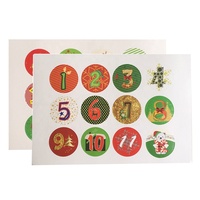 Impression personnalisée vinyle pvc étanche autocollant cadeau de Noël joyeux noël fenêtre autocollants étiquettes