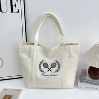 Vente en gros de sacs fourre-tout en toile élégants avec logo brodé sur mesure sac à bandoulière en toile bleu marine Society Shopping