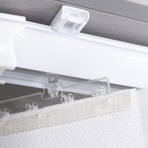<span class=keywords><strong>Tende</strong></span> Veneziane Verticali in Tessuto Bianco, Protezione Solare Manuale, <span class=keywords><strong>Tende</strong></span> Trasparenti per Ufficio - Product Image 3