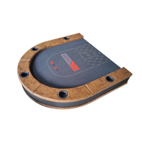 Table de poker Texas de casino pliable de luxe moderne avec sac de transport, plateforme renforcée et porte-gobelets intégrés