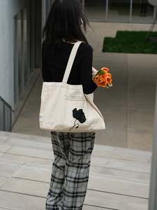 Sac fourre-tout en toile de coton épais de 12 oz, réutilisable, écologique, personnalisable avec logo, idéal pour le shopping, vente en gros, faible MOQ - Product Image 3