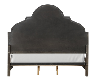 Rustic <b>Pine</b> 1pc Queen Convertible Adjustable <b>Bed</b> Diamond Crystal <b>Frame</b> Unique Legs Bedroom Furniture Modern Look Upholstered - Product Image 6