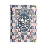 Carnet à couverture rigide à carreaux vintage A5, carnet personnalisé avec logo, élégant, décoratif, cadeau