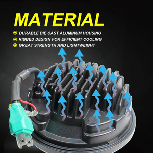 Faro de 5,75 pulgadas, haz Alto y Bajo + DRL Compatible para motocicleta <span class=keywords><strong>Harley</strong></span> Honda VTX 1800 VTX <span class=keywords><strong>1300</strong></span> - Product Image 3