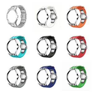 Boîtier et bracelet en acier inoxydable de luxe Lionorm pour la conversion de montre de poche <span class=keywords><strong>Swatch</strong></span> Royal Pop, kit de modification Savonnette avec couronne à 3 heures - Product Image 3
