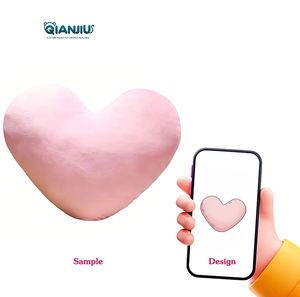 وصل حديثًا I Love أنت على شكل قلب وسادة رمي مزخرفة من القطن PP هدية محبي دمية إبداعية ناعمة - Product Image 1