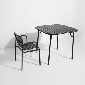 Nouveau design spécial revêtement en poudre coloré extérieur jardin patio fauteuils pour hôtel restaurant café ensemble de meubles - Product Image 2