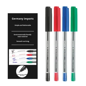 Nhựa Rõ Ràng Trong Suốt Đức 505M Dầu 0.7Mm Đầy Màu Sắc Màu Đỏ Màu Xanh Lá Cây Màu Xanh Đen Bi Cho Văn Phòng Hàng Ngày Sử Dụng - Product Image 1