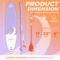 Planche de paddle gonflable tout-terrain écologique et confortable pour adultes et familles, pour les eaux océaniques, avec sac de transport