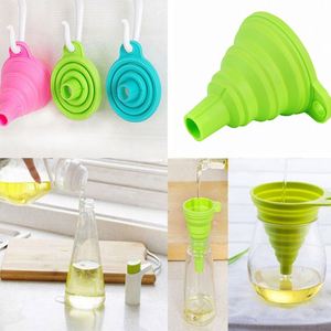 Food Grade <b>Silicone</b> Folding Funnel Collapsible <b>Liquid</b> Transfer Funnel for Kitchen Cooking Oil Flexible <b>Silicone</b> Funnel Easy Use - Product Image 5