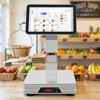 Terminal Punto de Venta de 15.6 Pulgadas, Software de Facturación, Máquina Epos Todo en Uno, Impresora, Báscula de 30 KG para Comercio Minorista y Supermercados