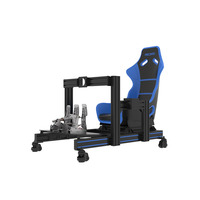 Simulateur de jeu personnalisé SimJack Siège de course Sim Racing Rig F1 Siège de simulation Support de roue de course avec siège Simracing