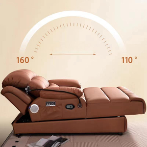 Zero Wall <b>Bed</b> Soft Upholstered Reclining <b>Sleeper</b> Extendable Modern for Home IDS-9869 Luxury Modern Recliner Set for Living - Product Image 1
