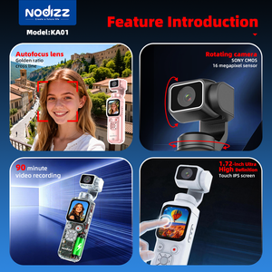 Caméra sportive KA01, étanche IP67, suivi automatique du visage, mise au point automatique PDAF, 270° °   Webcam grand angle pour vlogging de voyage et enregistrement vidéo - Product Image 5