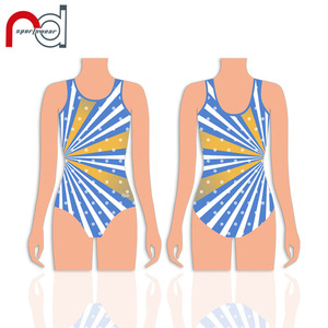 Sublimated <strong>Rhythmic</strong> Long Sleeves Children Athletics Wear Rhinestones <strong>Gymnastic</strong> <strong>Leotard</strong> - Product Image 3