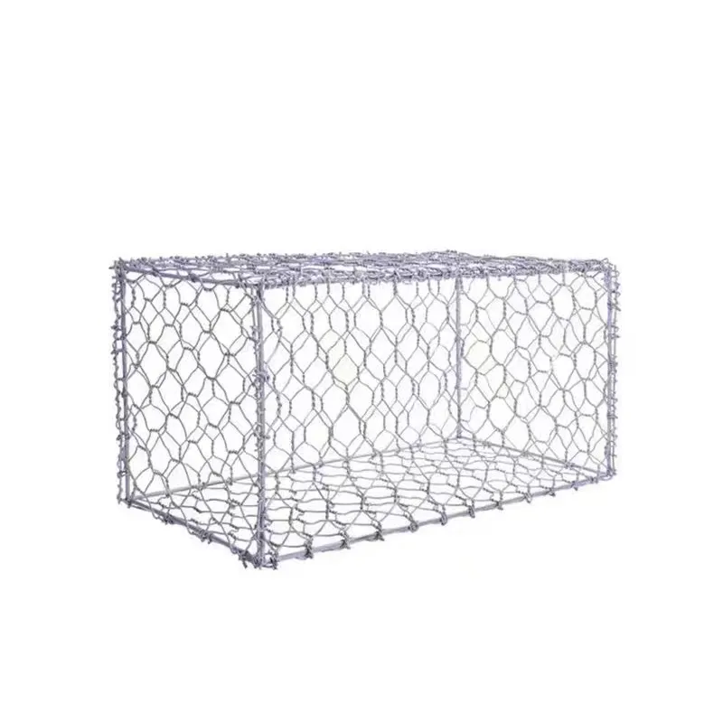 Precios de fábrica Cesta de malla de alambre de gavión recubierto de PVC galvanizado 2x1x1 malla de alambre de gavión 80x100mm cestas de gavión hexagonales para la venta