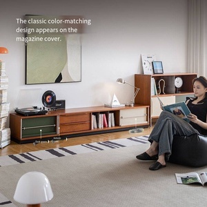 <span class=keywords><strong>Meuble</strong></span> <span class=keywords><strong>TV</strong></span> en bois massif de style mid-century, <span class=keywords><strong>meuble</strong></span> de rangement sur pied pour salon et chambre - Product Image 3