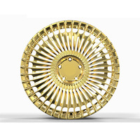 Ruedas de coche de carreras de aleación forjada de oro pulido personalizado BR 15-22 pulgadas 5x112 ruedas de coche de pasajeros 16 17 18 19 20 21 22 pulgadas