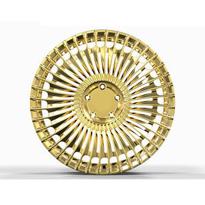 Ruedas de coche de carreras de aleación forjada de oro pulido personalizado BR 15-22 pulgadas 5x112 ruedas de coche de pasajeros 16 17 18 19 20 21 22 pulgadas - Product Image 3