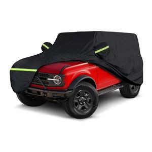 Funda para Auto TELLIKA 2023 <span class=keywords><strong>Bronco</strong></span> Negra de 4 Puertas, Impermeable hasta 4 Mil, con Tiras Fluorescentes, Protección UV/IR del <span class=keywords><strong>90</strong></span>% para Vehículo - Product Image 5