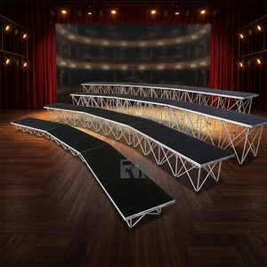 เวทีคอนเสิร์ตกลางแจ้งแบบพับได้สำหรับคณะนักร้องประสานเสียงเคลื่อนที่ เวทีแบบสไปเดอร์ไรเซอร์สำหรับการแสดง - Product Image 1