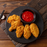 Vente d'usine : Ailes de poulet frites, poulet frit surgelé, ailes de poulet frites épicées